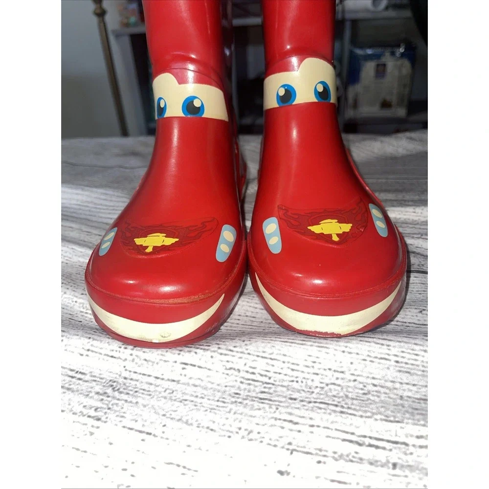 Vintage‎ Disney Pixar Cars Rubber Rain Boots Kids Size 1Y-1.5Y